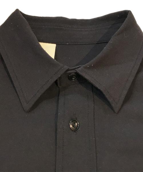 N.HOOLYWOOD（エヌ ハリウッド）N.HOOLYWOOD (エヌ ハリウッド) ポリエステルシャツ ブラック サイズ:38の古着・服飾アイテム