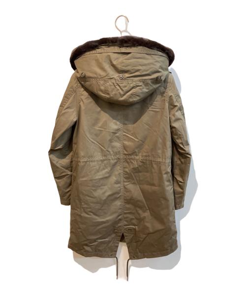 WOOLRICH（ウールリッチ）WOOLRICH (ウールリッチ) ラビットファー中綿モッズコート カーキ サイズ:XSの古着・服飾アイテム