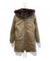 WOOLRICH（ウールリッチ）の古着「ラビットファー中綿モッズコート」｜カーキ