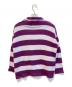 DAIRIKU (ダイリク) ボーダーニット/Fulling Damage Border Knit パープル×ホワイト サイズ:M：10000円