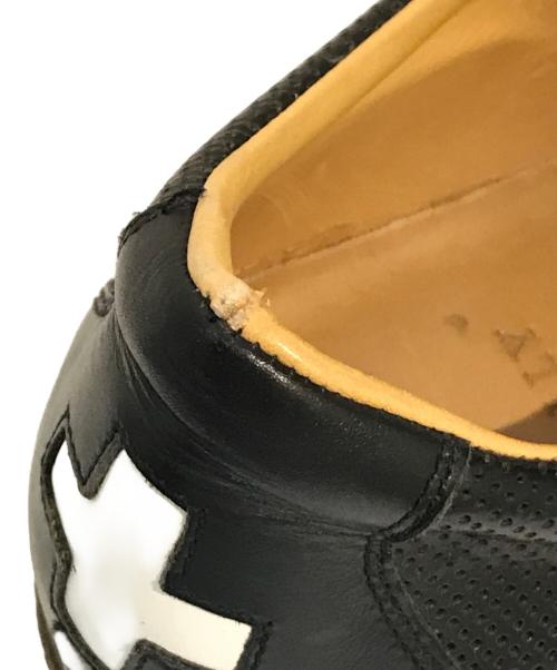 BALLY（バリー）BALLY (バリー) パンチングレザースニーカー ブラック サイズ:9の古着・服飾アイテム