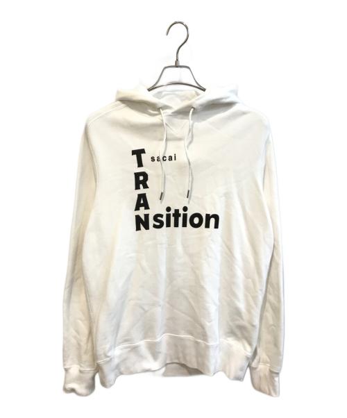 sacai（サカイ）sacai (サカイ) TRANsition Hoodie ホワイト サイズ:3の古着・服飾アイテム