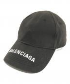 BALENCIAGAバレンシアガ）の古着「バイザーロゴキャップ」｜ブラック