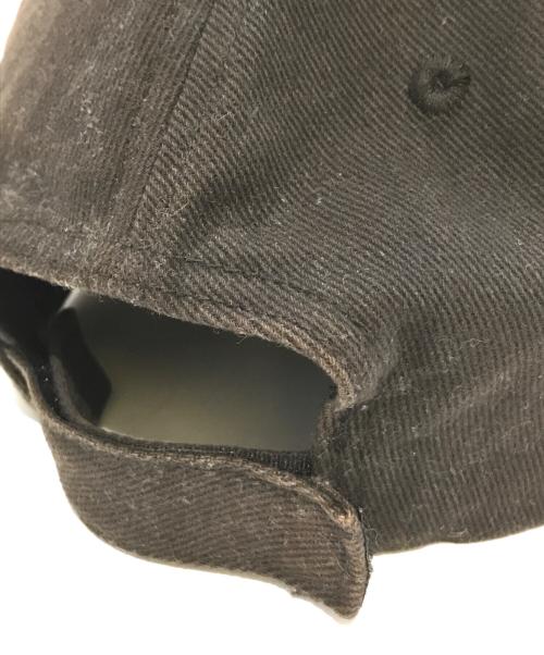 BALENCIAGA（バレンシアガ）BALENCIAGA (バレンシアガ) バイザーロゴキャップ ブラックの古着・服飾アイテム