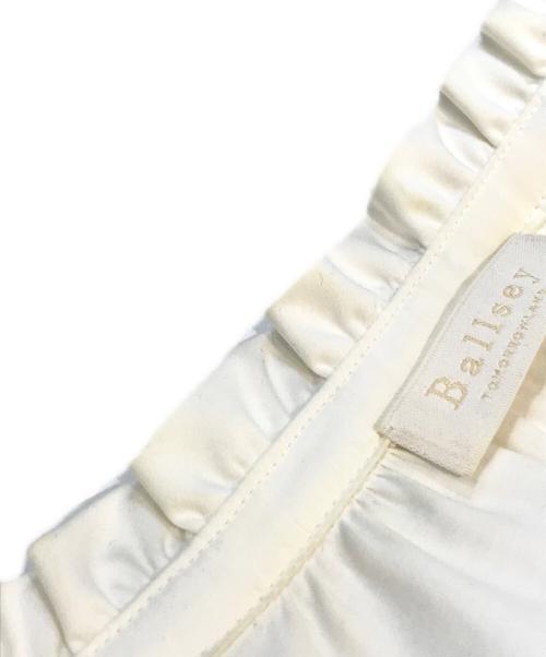 BALLSEY（ボールジィ）BALLSEY (ボールジィ) ハイカウントサテン ティアードワンピース ホワイト サイズ:Sの古着・服飾アイテム