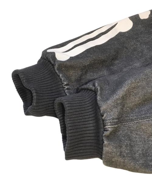 9090（9090）9090 (9090) Bone Rigid Denim Zip Hoodie　NN2082 ブラック サイズ:Ｌの古着・服飾アイテム