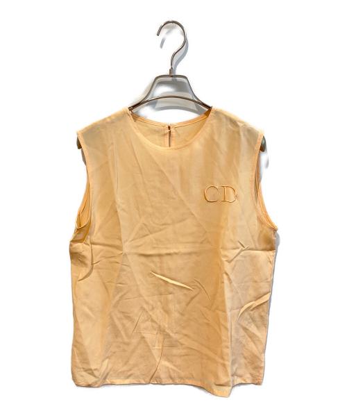 Christian Dior（クリスチャン ディオール）Christian Dior (クリスチャン ディオール) シルクブラウス　BL3G18100 オレンジ サイズ:Mの古着・服飾アイテム