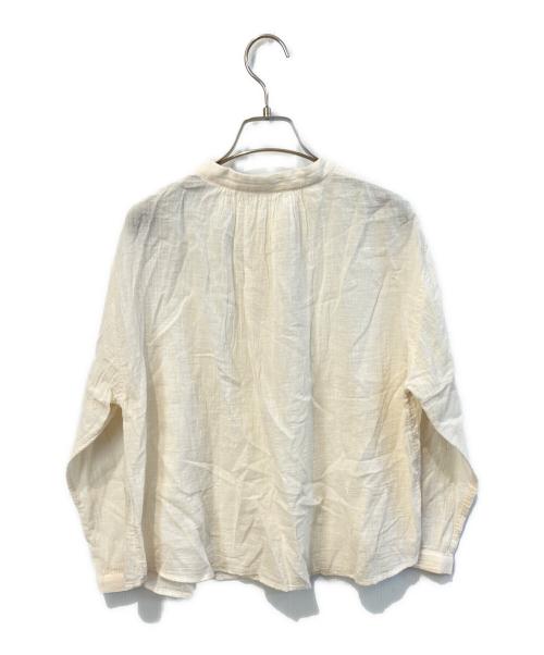 Pal'las Palace（パラスパレス）PAL'LAS PALACE (パラスパレス) ガーゼワッシャープルオーバーシャツ ホワイトの古着・服飾アイテム