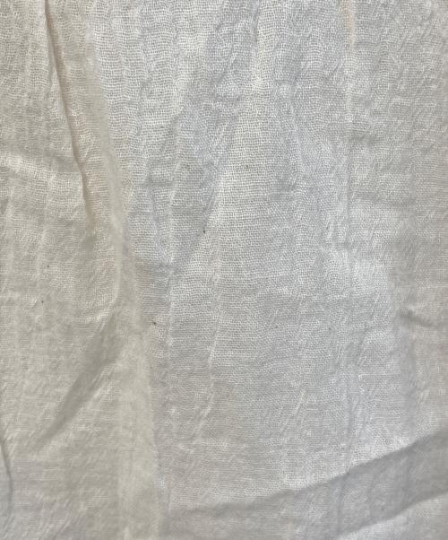 Pal'las Palace（パラスパレス）PAL'LAS PALACE (パラスパレス) ガーゼワッシャープルオーバーシャツ ホワイトの古着・服飾アイテム