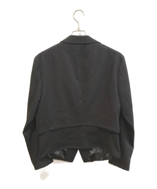 NO ID.（ノーアイディー）NO ID. (ノーアイディー) テーラードジャケット/レイヤードショートJKT ブラック サイズ:2 未使用品の古着・服飾アイテム