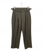 RAINMAKERレインメーカー）の古着「グルカパンツ/STUD BUTTON GURKHA TROUSERS RM222-017」｜カーキ