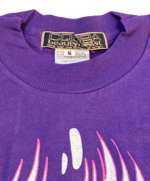 beauty:beast（ビューティービースト）beauty:beast (ビューティービースト) COSPA (コスパ) 半袖Tシャツ　CB-MMW-111 パープル サイズ:Sの古着・服飾アイテム