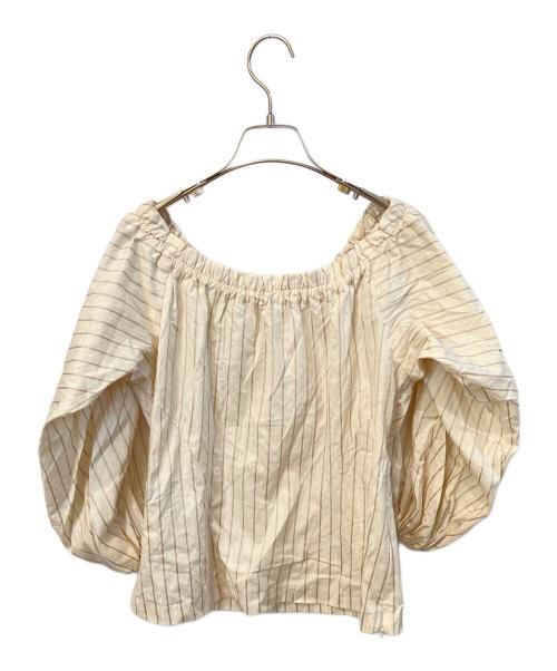 beauty:beast（ビューティービースト）beauty:beast (ビューティービースト) オフショルダーブラウス ベージュ サイズ:Mの古着・服飾アイテム