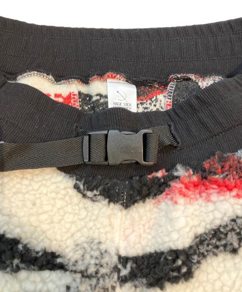 MAGIC STICK（マジックスティック）MAGIC STICK (マジックスティック) ボアパンツ/WARM BOA PILE PT ホワイト×ブラック サイズ:Ｍの古着・服飾アイテム