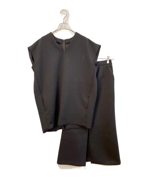 Ameri（アメリ）AMERI (アメリ) ボンディングセットアップ　02310520220 ブラック サイズ:Mの古着・服飾アイテム