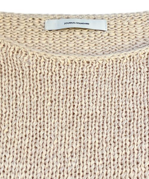 JOURNAL STANDARD（ジャーナルスタンダード）JOURNAL STANDARD (ジャーナルスタンダード) メッシュニット/テープヤーンDROPプルオーバー　25-080-400-3060 ベージュ サイズ:freeの古着・服飾アイテム