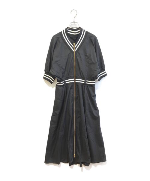 DOS DIOSAS（ドスディオサス）DOS DIOSAS (ドスディオサス) フロントジップワンピース ブラック サイズ:38の古着・服飾アイテム