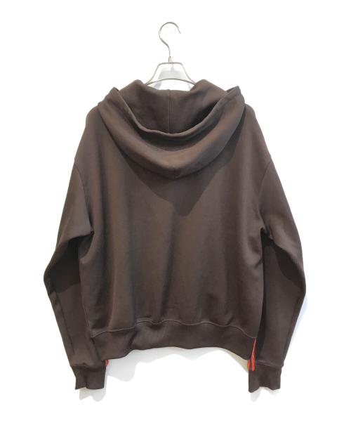adidas（アディダス）adidas (アディダス) フーデットトラックジャケット AGC002 ブラウン サイズ:2XLの古着・服飾アイテム