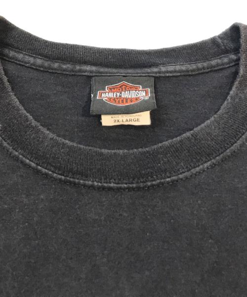 HARLEY-DAVIDSON（ハーレーダビッドソン）HARLEY-DAVIDSON (ハーレーダビッドソン) プリントTシャツ ブラック サイズ:2XLの古着・服飾アイテム