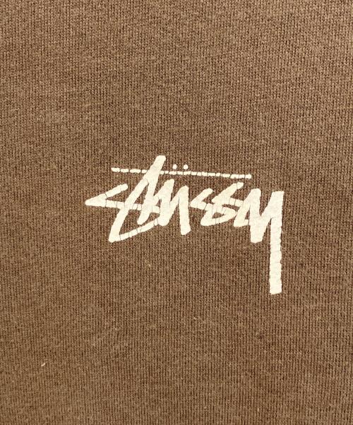 stussy（ステューシー）stussy (ステューシー) サークルロゴスウェット カーキ サイズ:MEDIUMの古着・服飾アイテム