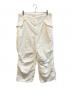 Graphpaper（グラフペーパー）の古着「Garment Dyed Poplin Millitary Pants　GU221-40064」｜ホワイト