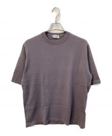 JOHN SMEDLEY（ジョンスメドレー）の古着「半袖ニット」｜グレー