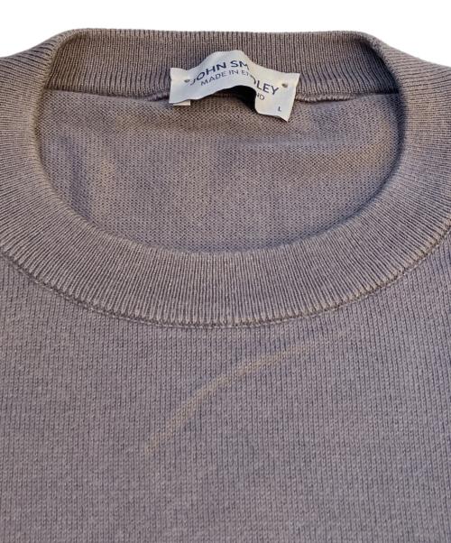 JOHN SMEDLEY（ジョンスメドレー）JOHN SMEDLEY (ジョンスメドレー) 半袖ニット グレー サイズ:Lの古着・服飾アイテム
