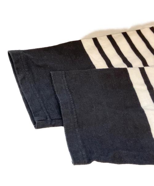 OUTIL（ウティ）OUTIL (ウティ) バスクシャツ ホワイト×ブラック サイズ:Lの古着・服飾アイテム