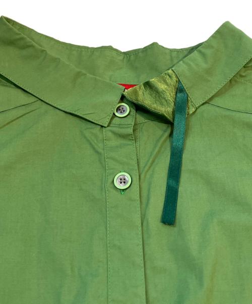 OLLEBOREBLA（アルベロベロ）OLLEBOREBLA (アルベロベロ) レースブラウス グリーン サイズ:freeの古着・服飾アイテム
