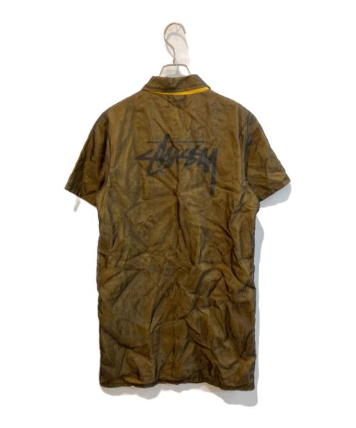 stussy（ステューシー）stussy (ステューシー) シャツワンピース ブラック×イエロー サイズ:Mの古着・服飾アイテム