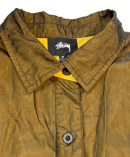 stussy（ステューシー）stussy (ステューシー) シャツワンピース ブラック×イエロー サイズ:Mの古着・服飾アイテム
