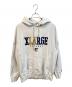 X-LARGE（エクストララージ）の古着「XLラベル スーブニール フーデッドスウェット　101233012031」｜グレー