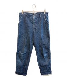 AURALEE（オーラリー）の古着「デニムパンツ/HARD TWIST LIGHT DENIM PANTS A21SP02LD」｜インディゴ