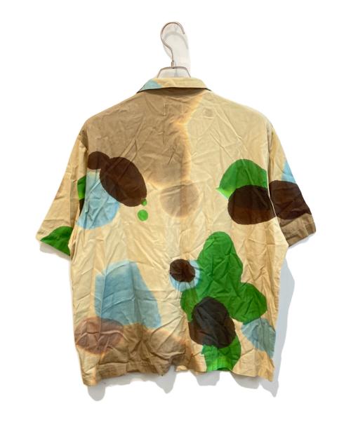PAMM（パム）pamm (パム) レーヨンブレンド半袖シャツ ベージュ サイズ:Lの古着・服飾アイテム