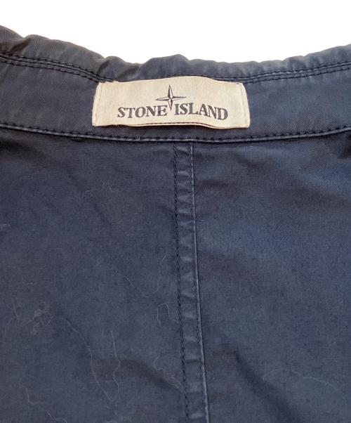 STONE ISLAND（ストーンアイランド）STONE ISLAND (ストーンアイランド) ジップアップシャツジャケット ブラック サイズ:Lの古着・服飾アイテム