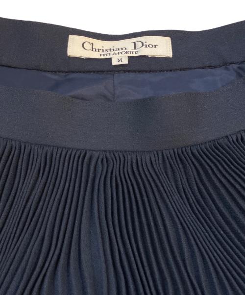 Christian Dior（クリスチャン ディオール）Christian Dior (クリスチャン ディオール) プリーツスカート ネイビー サイズ:Mの古着・服飾アイテム