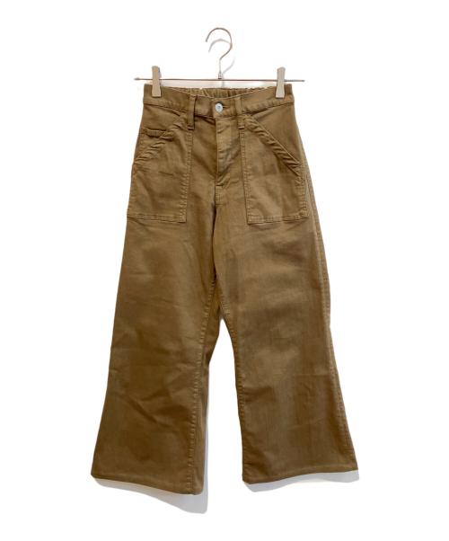 GOOD GRIEF!（グッドグリーフ）GOOD GRIEF! (グッドグリーフ) BAKER WIDE LEG PANTS セルフ裾上げ有 カーキ サイズ:XSの古着・服飾アイテム