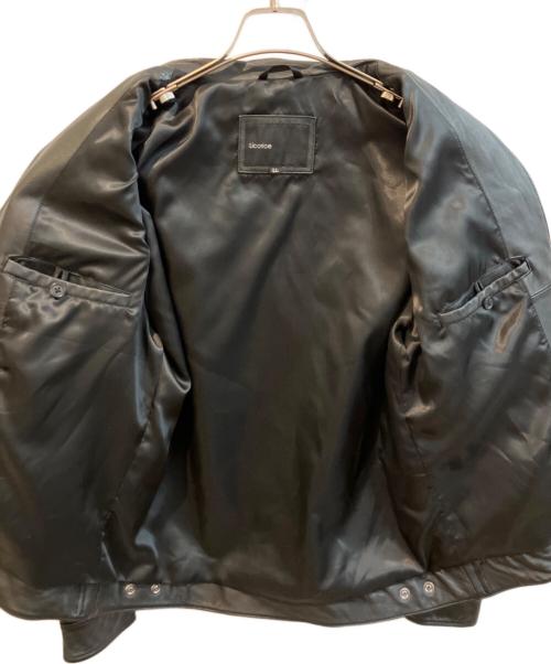 LICORICE（リコリス）LICORICE (リコリス) レザージャケット　LC-73299 ブラック サイズ:LLの古着・服飾アイテム