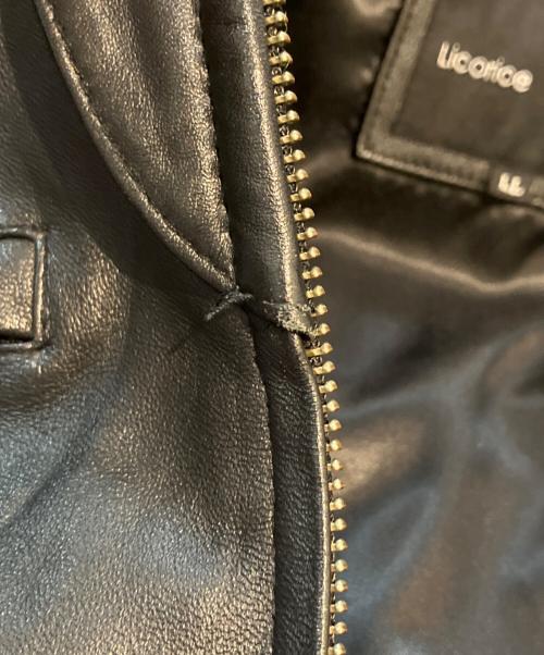 LICORICE（リコリス）LICORICE (リコリス) レザージャケット　LC-73299 ブラック サイズ:LLの古着・服飾アイテム