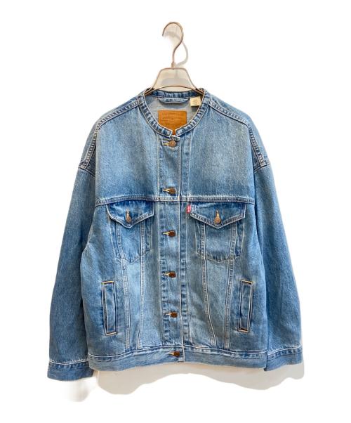 LEVI'S PReMIUM（リーバイス プレミアム）LEVI'S PReMIUM (リーバイス プレミアム) ノーカラーデニムジャケット A3472-0007 インディゴ サイズ:XSの古着・服飾アイテム