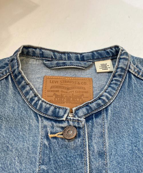 LEVI'S PReMIUM（リーバイス プレミアム）LEVI'S PReMIUM (リーバイス プレミアム) ノーカラーデニムジャケット A3472-0007 インディゴ サイズ:XSの古着・服飾アイテム
