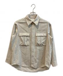 新見本工場（シンミホンコウジョウ）の古着「毛七サファリシャツ」｜グレー