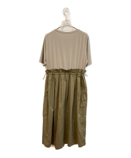 TRUNK HIROKO KOSHINO（トランク ヒロコ コシノ）TRUNK HIROKO KOSHINO (トランク ヒロコ コシノ) 切替ワンピース　RSPGR-21430 カーキ サイズ:38の古着・服飾アイテム