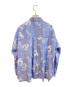 TRUNK HIROKO KOSHINO (トランク ヒロコ コシノ) ストライプシャツ/イラストプリントロングブラウス　RSBIB-06460 ブルー サイズ:40：6000円