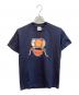 anvil（アンヴィル）の古着「ヒョーマくんプリントTシャツ」｜ネイビー
