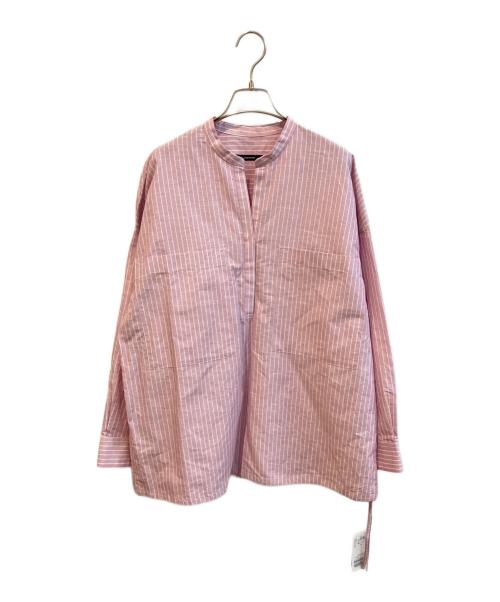 JOURNAL STANDARD（ジャーナルスタンダード）JOURNAL STANDARD (ジャーナルスタンダード) スキッパーシャツ/ハードマンズリネンコットンスキッパーシャツ ピンク サイズ:F 未使用品の古着・服飾アイテム