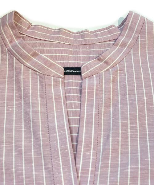 JOURNAL STANDARD（ジャーナルスタンダード）JOURNAL STANDARD (ジャーナルスタンダード) スキッパーシャツ/ハードマンズリネンコットンスキッパーシャツ ピンク サイズ:F 未使用品の古着・服飾アイテム