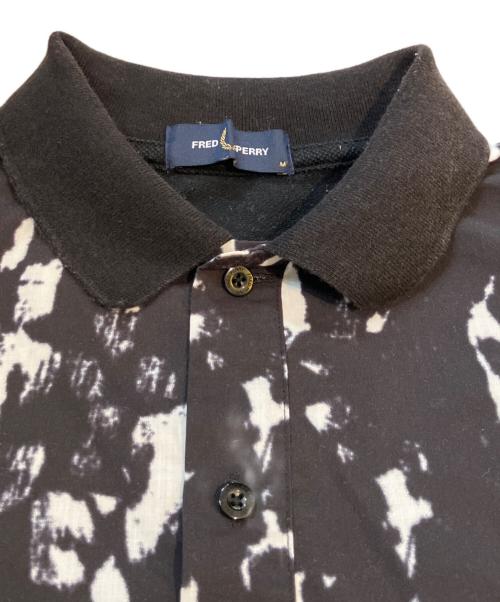 FRED PERRY（フレッドペリー）FRED PERRY (フレッドペリー) MIX PANELLED PIQUE SHIRT　F1861 ブラック サイズ:Mの古着・服飾アイテム