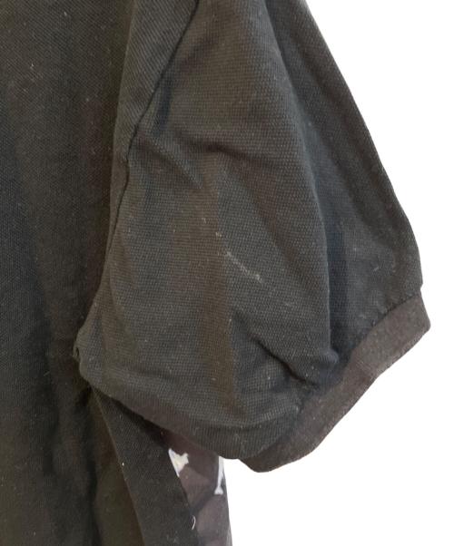 FRED PERRY（フレッドペリー）FRED PERRY (フレッドペリー) MIX PANELLED PIQUE SHIRT　F1861 ブラック サイズ:Mの古着・服飾アイテム