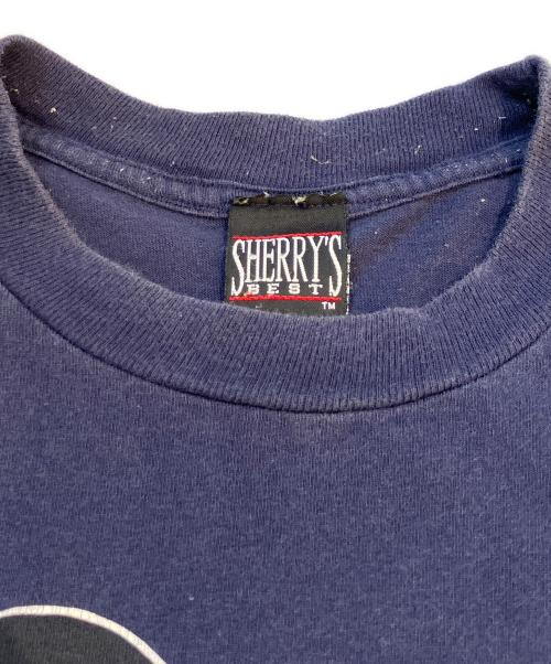 SHERRYS（シェリーズ）SHERRYS (シェリーズ) ミッキープリントTシャツ ネイビー サイズ:LARGEの古着・服飾アイテム